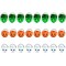 BLUE PANDA 24 Pack Mini Halloween Buckets, Small Candy Buckets for Trick or Treat, Tiny Halloween Buckets with Jack-O-Lantern, Skull, and Frankenstein Designs for Kids’ Loot Bags, Goodies and Favors